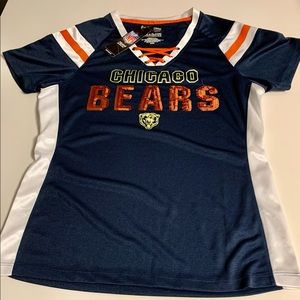 NWT Chicago Bears NFL womens jersey with bling! Size medium.